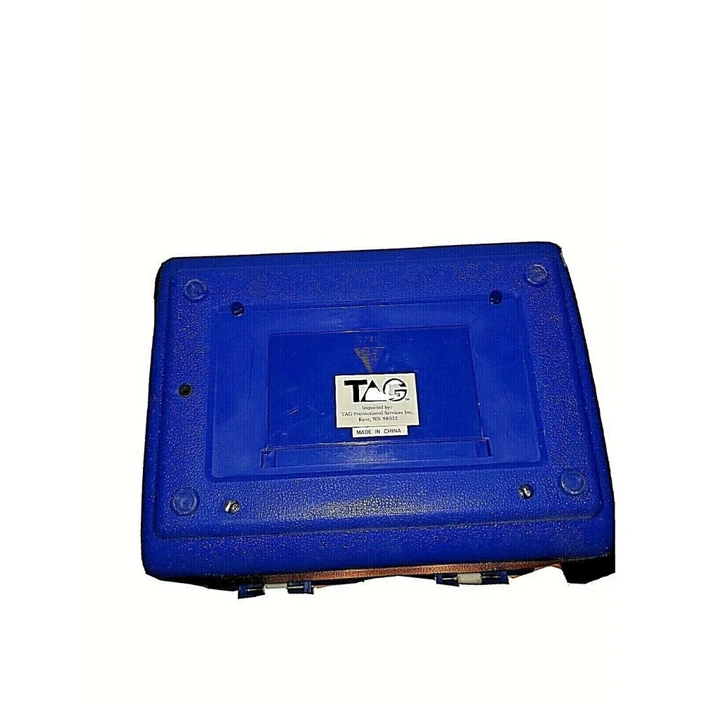 Clearly Canadian Lunch Box Radio Vintage Collectible Rare Blue White Am/Fm